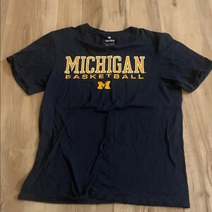 Fanatics Navy Michigan Basketball Tee